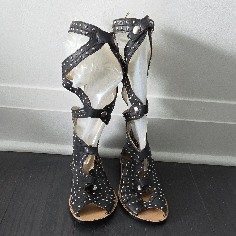 Elegant Black Rhinestone Heels with Ankle Strap